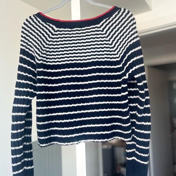 Old Navy Blue & White Stripe Sweater - Picture 4 of 5
